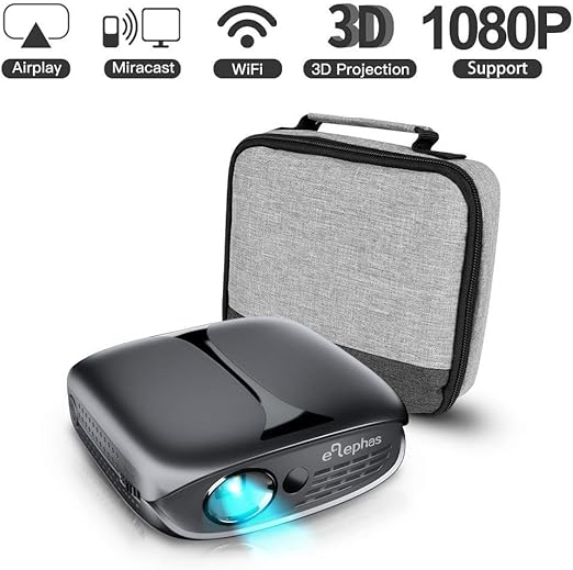 ELEPHAS Mini Portable Projector WiFi DLP HD Pico 3D Amazon.co.uk