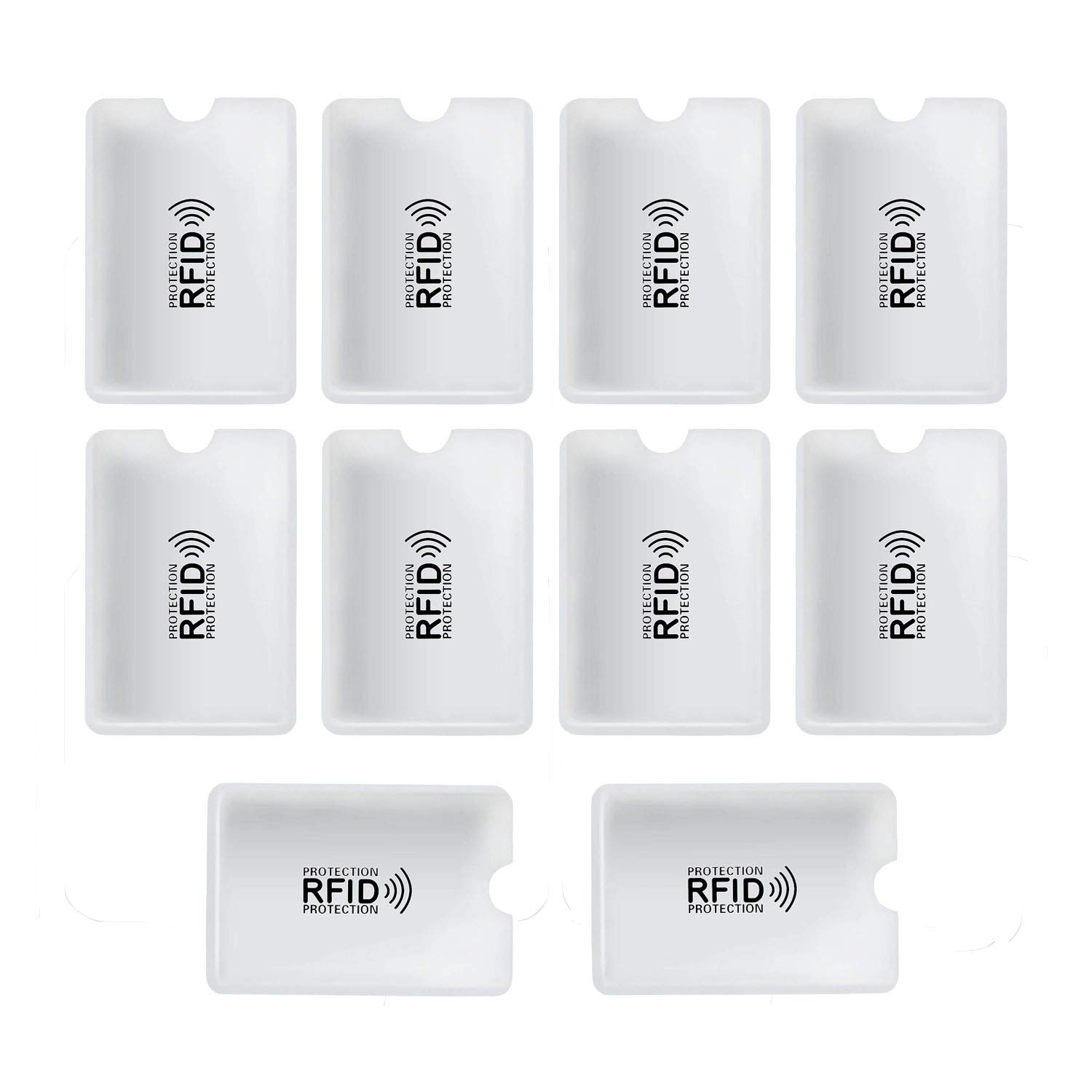 10/20/30 Pcs/set Aluminum Anti Rfid Reader Blocking Bank Credit Card Holder Protection New Rfid Card Sleeve (30 Pcs)