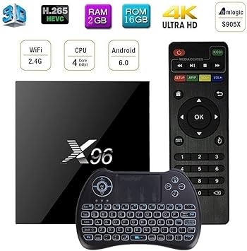 X96 Smart TV Caja Amlogic S905X Quad-core TV Box Smart TV BOX, eCommerceTek Android 6.0