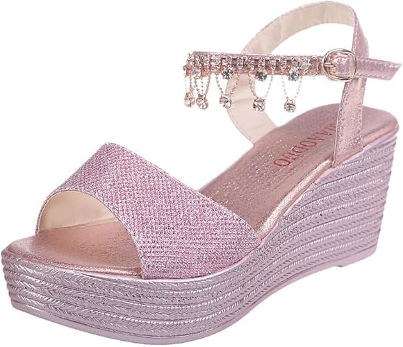 sparkly platform sandals