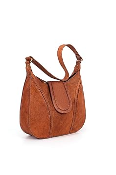 Goatter Womens Leather Brown Emboss Design Sling Bag/Sholder Bag/Hand Bag
