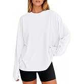 LLTTDiar Womens Oversized Long Sleeve Fall Fashion 2026 Tops Basic Tee | Casual Crewneck Active, Baggy Workout Gym T, Plus Size Trendy, Y2k Streetwear, Winter Outfits, Soft Pullovers Sweatshirt