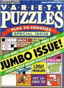 Penny Press Variety Puzzles: Plus 20 Crostics, Special ...