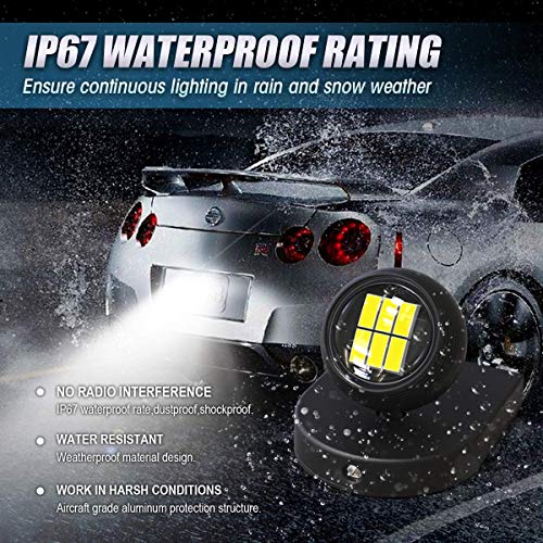 image for KAFEEK Auxiliary Reverse Light Bulb, Super Bright 3020 6LED Adjustable