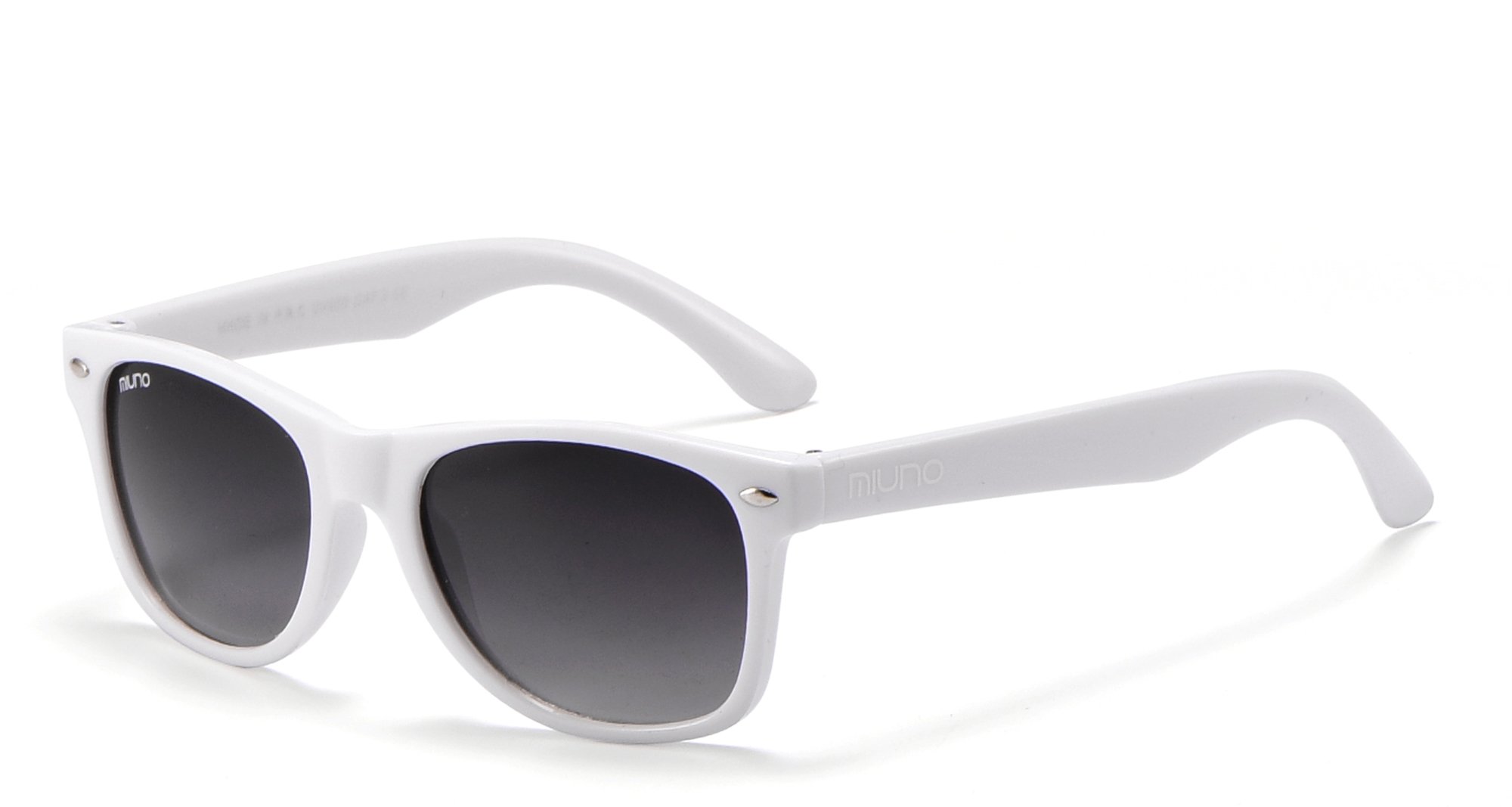 Miuno® children's polarised sunglasses, polarised wayfare for boys and girls, case 6833A - White -
