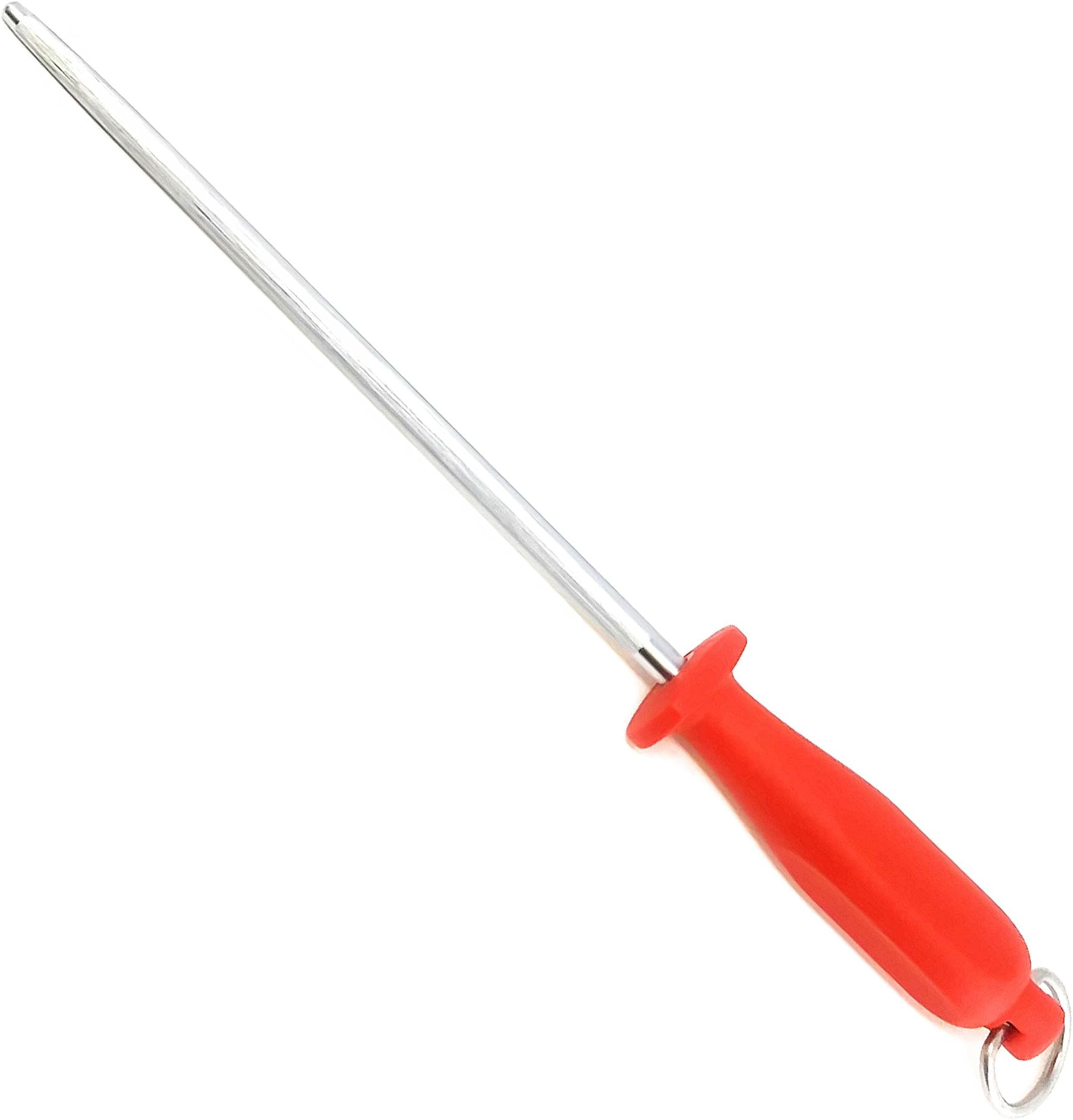 Mad Cow Cutlery Packinghouse Steel - 10" Rod Length - 3 Available Styles - Made in Germany - Extra Hardening to Handle Forged Knives and Extend Life of Sharpener (10" Micro-Fine)
