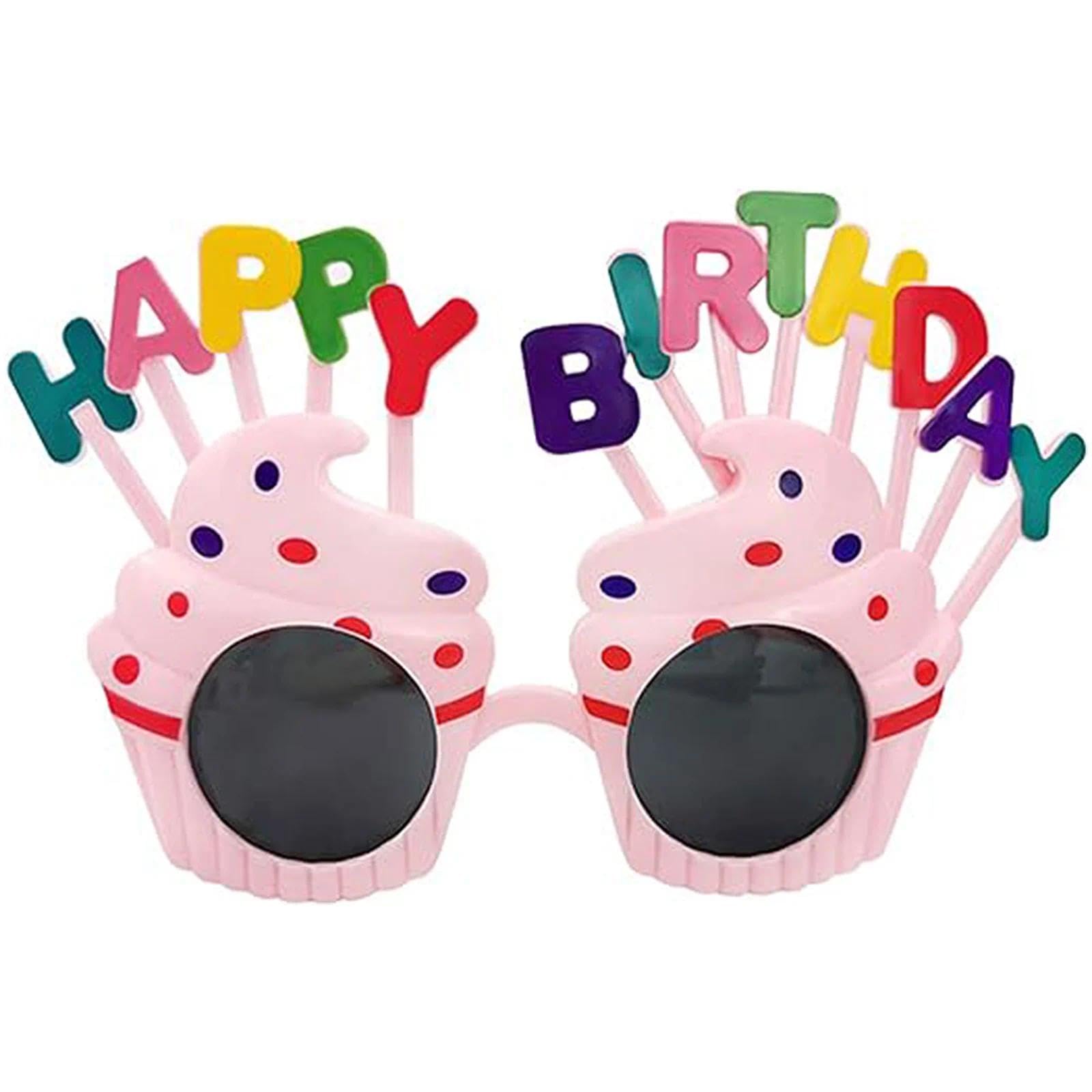 Aczyqws Birthday Glasses Party Glasses for Adults Kids,Happy Birthday Novelty Glasses Kids' Party Eyewear Hawaiian Hula Fancy Dress Up Costume Accessory for Photo Prop Birthday Party Supplies