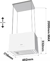 CIARRA Island Cooker Hood 48cm 700 m³/h LED WiFi Touch Control CBCS4850 view 5