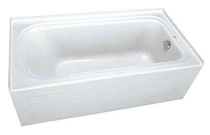 Proflo Pfs6042lskwh 60 X 42 Alcove Soaking Bath Tub With Skirt And Left Hand Drain