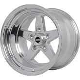 SSR Star Wheel [Size: 15" x 10"] Polished | Bolt Pattern: 5 x 4.75", Back Spacing: 4.50", Offset: -25 mm, Center Bore: 3.27", Load Rating: 2100 lbs