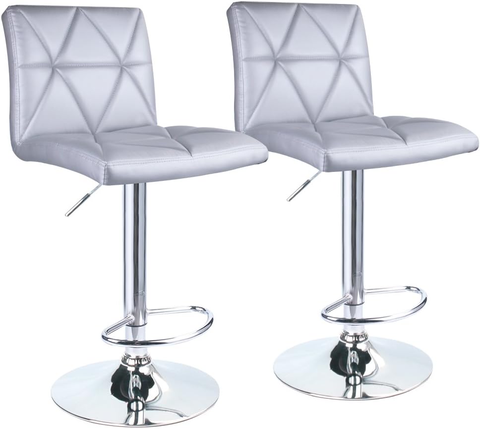 Best Bar Stool With Backrest, Black, Silver Color