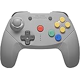 Retro Fighters Brawler64 Wireless Nintendo Switch Controller Online Bluetooth NSO Edition, Gray