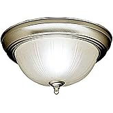 Kichler 8653NI Flush Mount 2-Light, Brushed Nickel