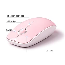 SADES V2020 Pink Wireless Keyboard with Round