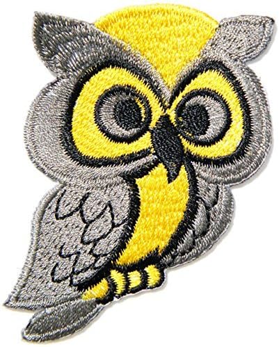 Little Owl Bird Wild Animal Kid Baby Girl Jacket T-shirt Patch Sew Iron on Embroidered Applique Craft Sign Badge Costume Clothing