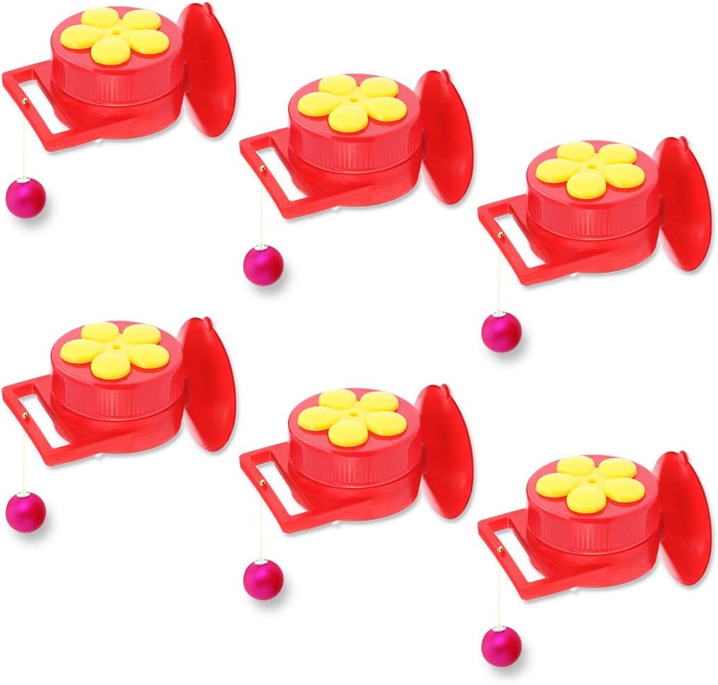 GROWNEER 6Pack Handheld Hummingbird Feeder Kit, Hand Held