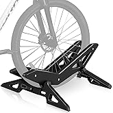 XenovaX Adjustable Bike Floor Stand for 16"–29" Mountain & Road Bicycles, Foldable and Portable, Ideal for Indoor & Outdoor Garage Storage (Black)