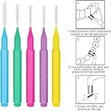 ZGTS 100Pcs Interdental Brush Tooth Picks Dental Floss Head Braces Clean Tool view 7
