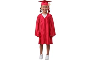 Grad HAGO Preschool & Kindergarten Graduation Cap and Gown, with Tassel 2025 Charm Sets