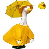 JOYANDRO Porches Goose Raincoat Garden Decor, Porches Goose Outfit Dress up for 23 inches Goose Statue - Outdoor Statue Outfit Dress Up & Clothing for Patio Yard Decoration and Patio