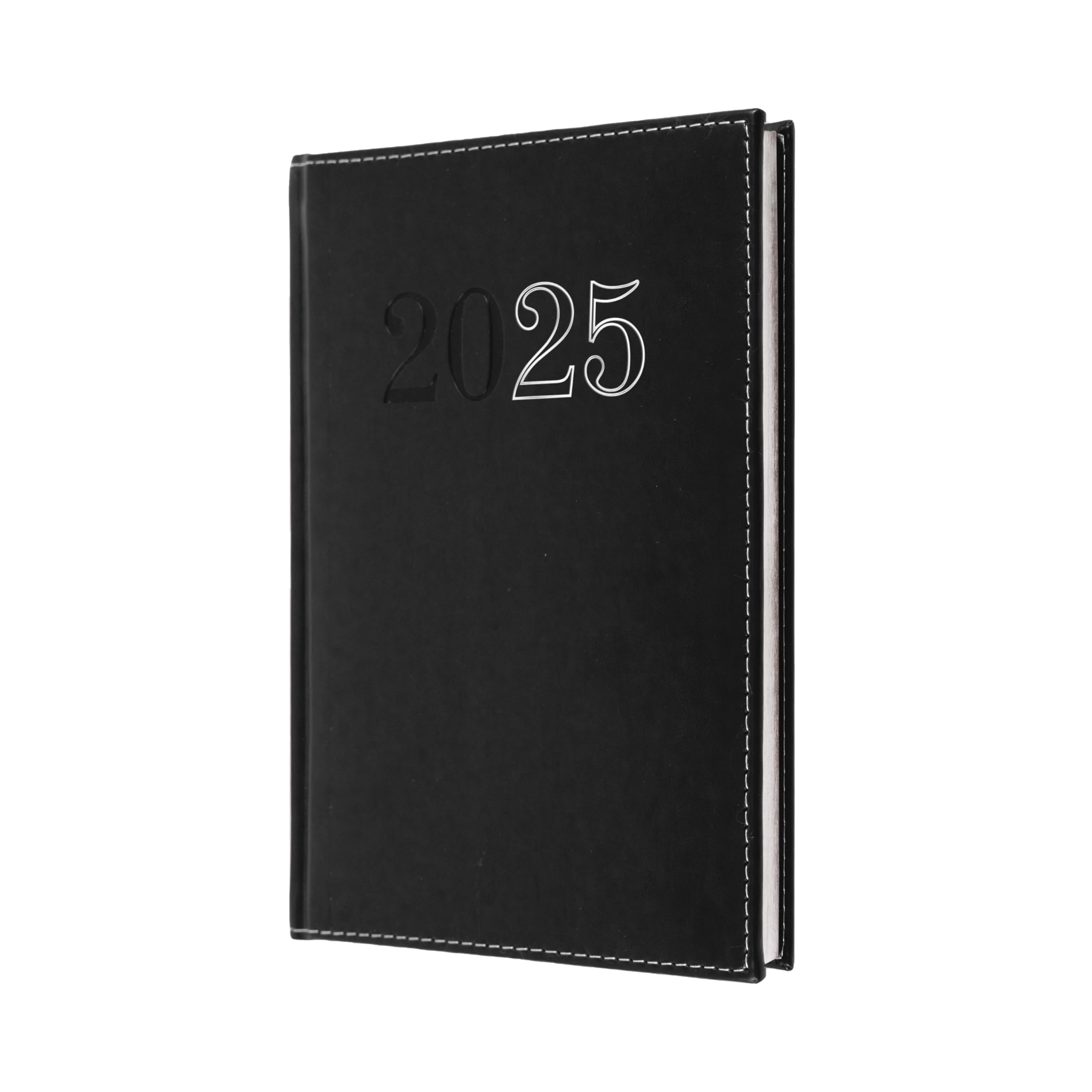 Collins Chelsea 2025 Diary for Professionals - A5 Week To View Business Planner - Black - (ND53.99-25) - Premium Appointments Planner with Luxury PU Leather Cover