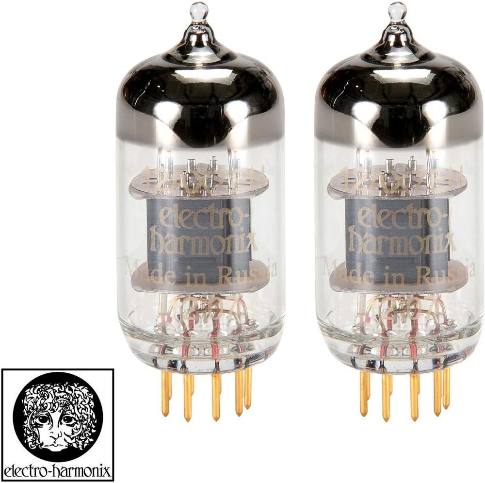 New Electro-Harmonix 12AU7 ECC82 GOLD PINS Gain Matched Pair (2) Vacuum Tubes