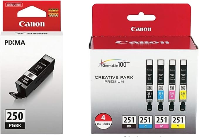 canon ink cartridges 250 and 251 xl