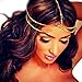 CHN'S Women Girls Fashion Head Chain Jewelry Three Layers Metal Headband Party Hair Band Head Wear Accessories