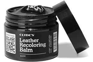 CLYDES LEATHER COMPANY Clyde's™ Recoloring Balm | Non-Toxic Material Dye & Restorer for Furniture, Car Seats, & More | 23 Colors