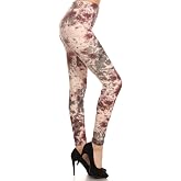 Leggings Depot High Waisted Tie Dye & Fabric Print Leggings for Women - Reg, Plus, 1X3X, 3X5X