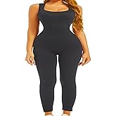 Sliot Unitard Jumpsuits for Women Tummy Control Long Bodysuits for Women Full Length Yoga Full Body Suit Compression Jumpsuit