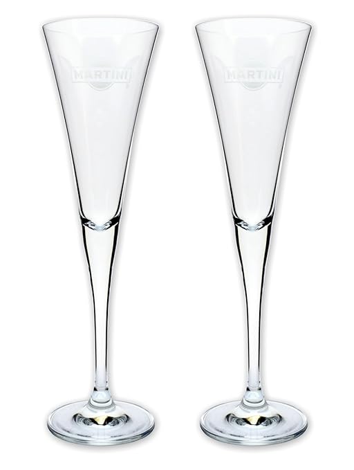 2 Stück original Martini Sektkelche 0,1l - prima geeignet für Martini Prosecco!