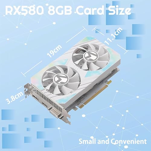 maxsun AMD Radeon RX 580 Graphics Card, 2048SP GDDR5 256 Bit