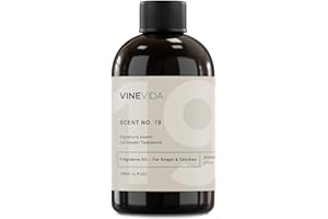 VINEVIDA [4oz] Caribbean Teakwood Fragrance Oil for Soap Making Scents for Candle Making, Perfume Oils, Soy Candles, Reed Diffusers, Beard Oil, Cologne for Men, Room Spray, Linen Spray, Car Freshies