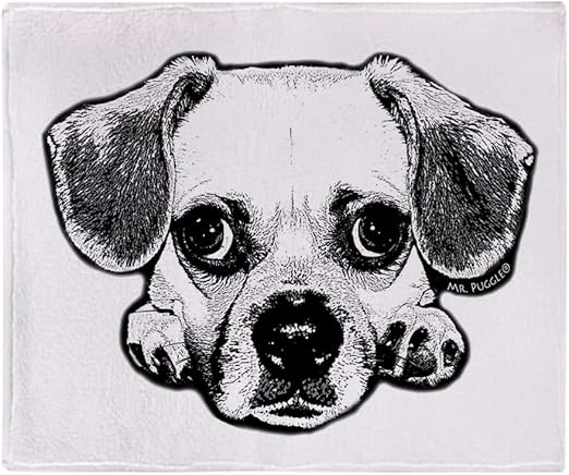 black and white puggle