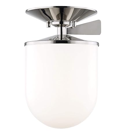 Mitzi Audrey 7 1 2 Wide Polished Nickel Ceiling Light Amazon Com