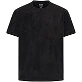 Guess Mens Short Sleeve Garrett Faux Suede Crew
