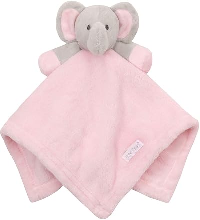BabyTown Baby Comforter Blanket Pink Elephant 100% Polyester One Size