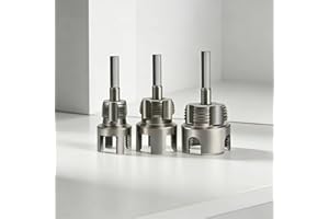 3 PCS Integrated Internal & External Pipe Threading Tool, Dual-Function Cutting Tool for 1/2" & 3/4"& 1" PVC/Plastic Pipes, E