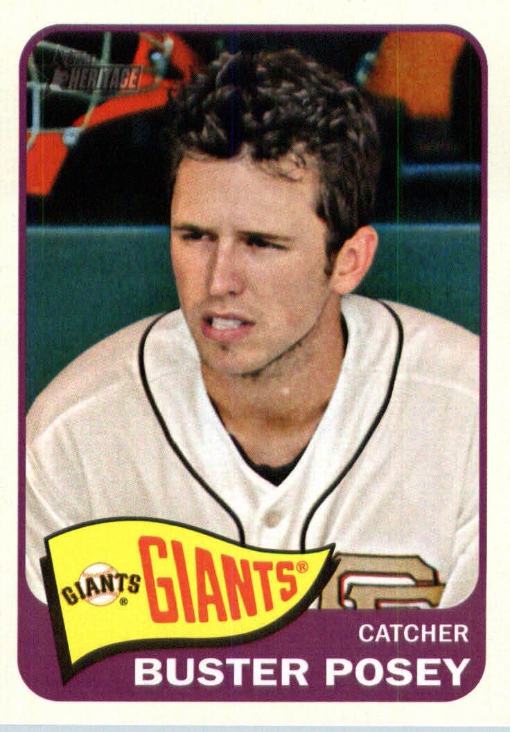 2014 Topps Heritage Baseball Card 149 Buster Posey MINT