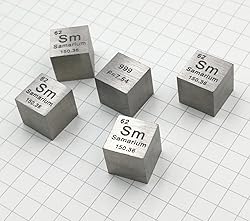Samarium Cube - 10mm Pure Metal Element Cubes