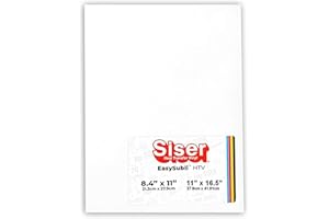 Siser EasySubli Heat Transfer Vinyl, 8.4" x 11" Sheets (5 Pack) - Sublimation Printer Compatible HTV - Full-Color Transfers f