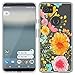 Google Pixel 2 XL Case, SWODERS Flower Clear Design Shock Absorbing TPU + Hard PC Bumper Case For Google Pixel 2 XL - Orange