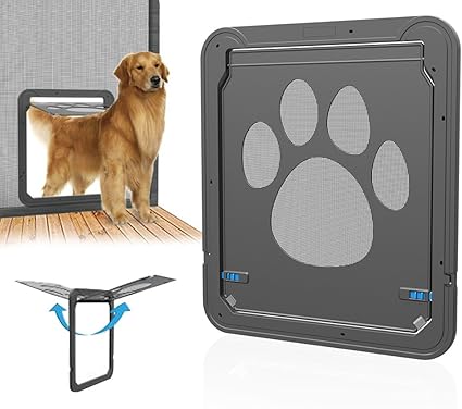 Aihome Chatière à Puce Magnétique Porte Verrouillable Pour