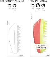 Tangle Teezer Original Detangling Hairbrush Salmon Pink Hyper Yellow view 3
