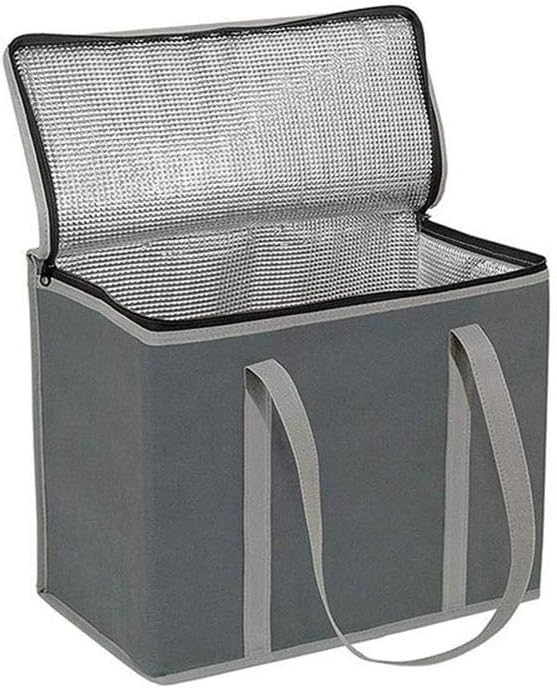 Bolsa de picnic de comestibles, bolsa de almuerzo caliente de tela no