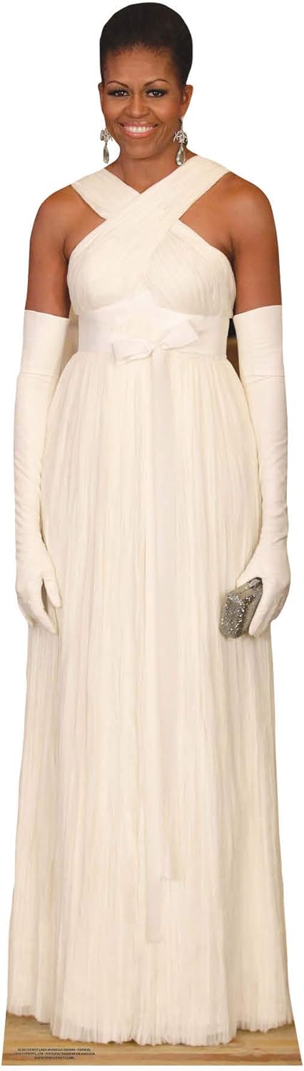 STAR CUTOUTS SC2013 Former First Lady Obama Formal Dress Great for Fans Parties and Collectors Height 189cm