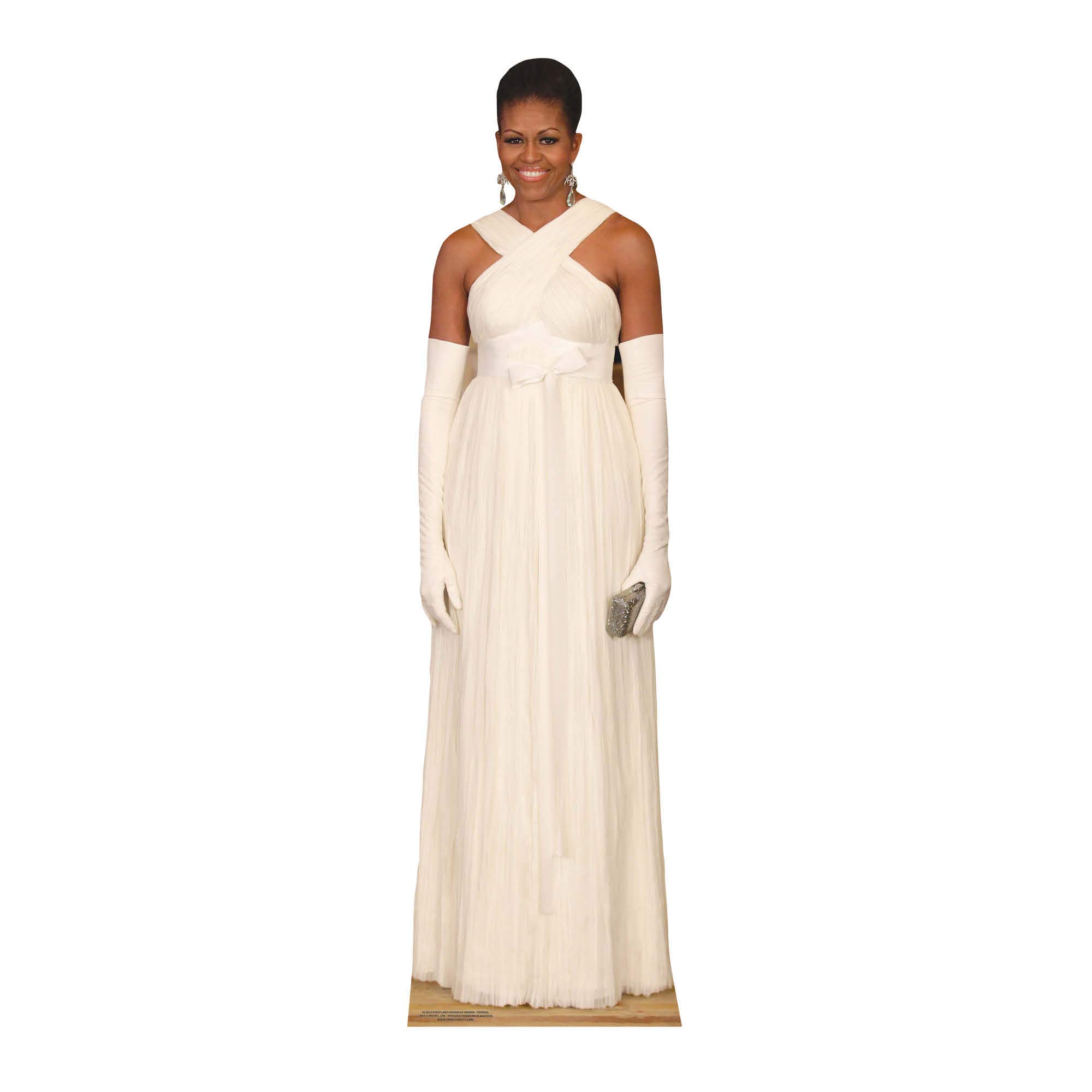 STAR CUTOUTS SC2013 Former First Lady Obama Formal Dress Great for Fans, Parties and Collectors Height 189cm