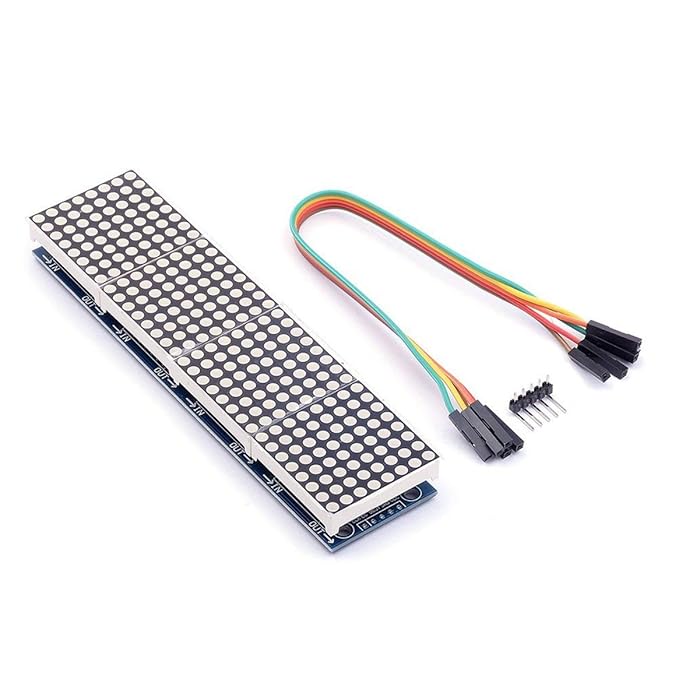 PassionIn Max7219 Dot Matrix Module Microcontroller 4 In One Display With 5P Line 4 In 1 Dot Matrix Mould