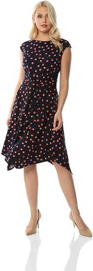 roman originals polka dot dress